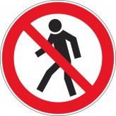 Verboden voor voetgangers