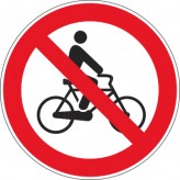 Verboden voor fietsers 200mm