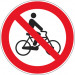 Verboden voor fietsers Verboden voor fietsers
