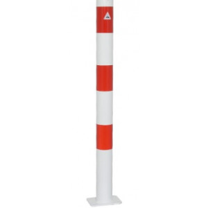 Kettingpaal zonder oog 900mm x 76mm met voetplaat  Kettingpaal zonder oog 900mm x 76mm met voetplaat